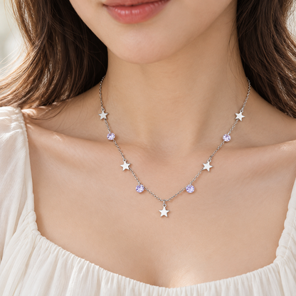 ⭐ Must-Have | Sterling Silver Star Necklace | Dainty Sparkling Celestial Accessory